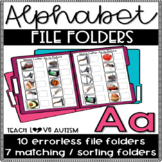 Alphabet File Folders Letter A