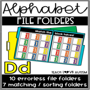 Preview of Alphabet File Folders Letter D