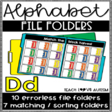 Alphabet File Folders Letter D