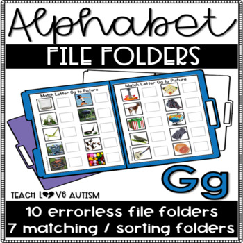 Preview of Alphabet File Folders Letter G