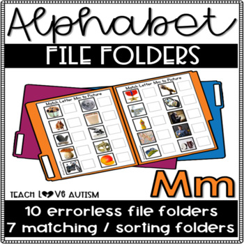 Preview of Alphabet File Folders Letter M