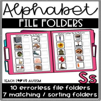 Preview of Alphabet File Folders Letter S