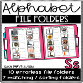 Alphabet File Folders Letter S