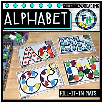 Alphabet Fill-It-In Mats by Fun Hands-on Learning | TpT