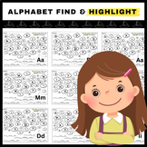 Alphabet Find & Highlight Worksheet Pack (A-Z)