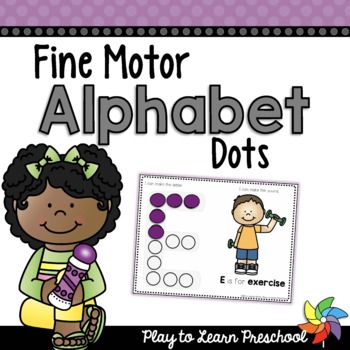 Preview of Alphabet Dots Fine Motor Practice