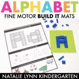 Alphabet Fine Motor Mats: Building Brick Letters