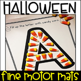 Alphabet Fine Motor Mats for October/Halloween