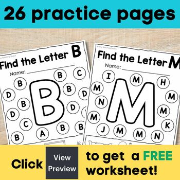 Alphabet Fine Motor Skills | Dot Marker and More by Tiny Teaching Shack