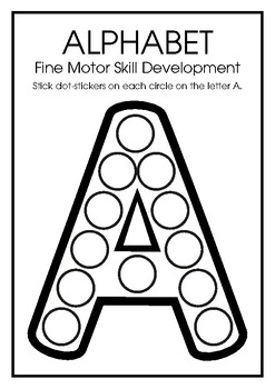 Preview of Alphabet Fine Motor Worksheet