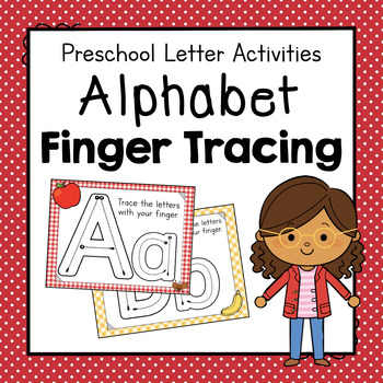 Preview of Alphabet Finger Tracing Activity | Letter of the Week Activity | No Prep