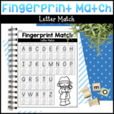 Alphabet Police Fingerprint Match Letter Matching Activity