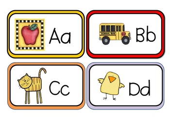 Alphabet Flash Cards and Recording Sheets for Pre-k and Kindergarten