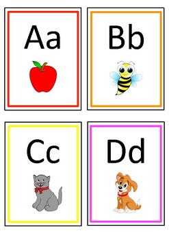 Alphabet Flash Cards by LearningwithmissTam | Teachers Pay Teachers