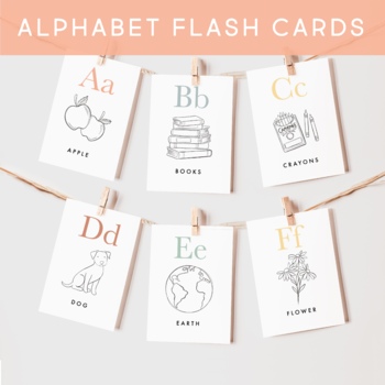 Preview of Alphabet Flash Cards ABC Phonics Montessori Coloring