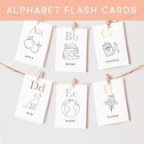 Alphabet Flash Cards ABC Phonics Montessori Coloring