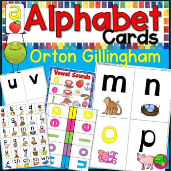 Preview of Alphabet Flash Cards Orton Gillingham