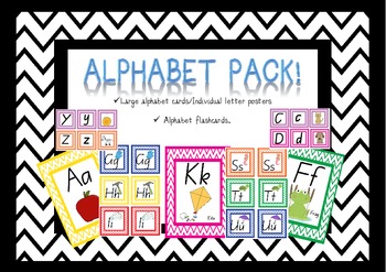 Preview of Alphabet Flash Cards & Posters - Foundation Font