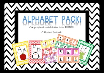 Preview of Alphabet Flash Cards & Posters Victorian Modern Cursive (Vic modern cursive)