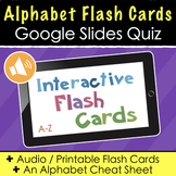 Alphabet Flash Cards With Sound! A Google Slides Activity 