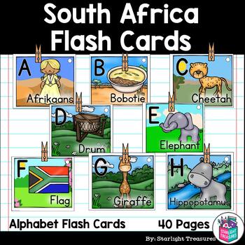 Countries of Africa Flash Cards Preschool Picture and Word flash cards Kinder 