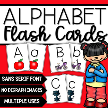 Preview of Alphabet Flash Cards with Uppercase and Lowercase Letters