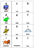 Alphabet Flash Cards with pictures