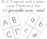 Alphabet Flashcard Set A-Z Capital and Lowercase
