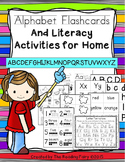 Alphabet Flashcard and Literacy Acitivites for Home