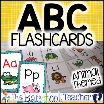 Alphabet Flashcards by The Barefoot Teacher - Becky Castle | TPT