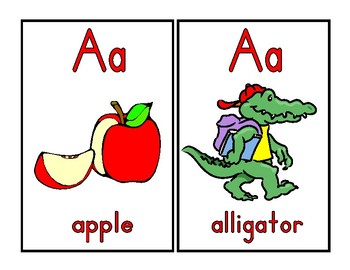 Alphabet Flashcards by KidCrafters | TPT