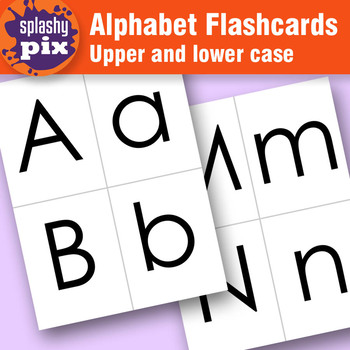 Alphabet Flashcards by Splashy Pix | Teachers Pay Teachers