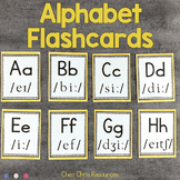 Alphabet Flashcards with pronunciation (IPA phonetics)