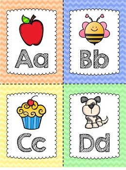 alphabet flashcards by teacher bethanys classroom creations tpt