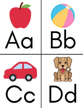 Alphabet Flashcards by Playfully PreK | TPT
