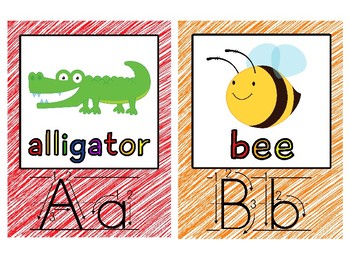 Alphabet Flashcards: Classroom Decor or Learning Center | TPT