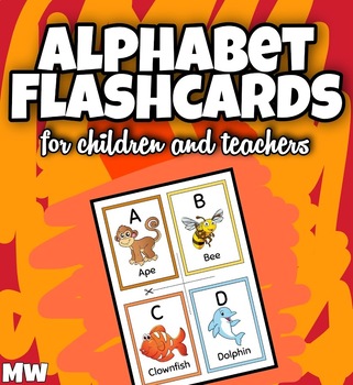 Preview of Alphabet Flashcards For Children And Teachers.