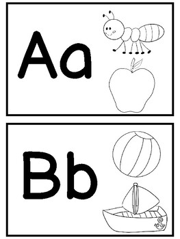 Alphabet Flashcards Freebee by Love Teaching Preschool | TpT