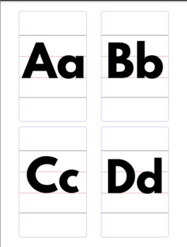 Double-sided, Lowercase Alphabet Flashcards - Reading Gym
