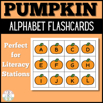 Alphabet Flashcards Literacy Stations Halloween Identifying Letters ...
