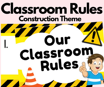 Preview of Classroom Rules | Posters | Construction Site