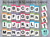 Alphabet Cards - Uppercase and Lowercase, Letters Flashcards, Numbers, T-104