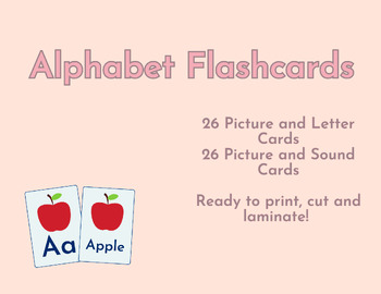 Preview of Alphabet Flashcards (Printable)