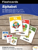 Alphabet Flashcards / Set of 26 / Printable