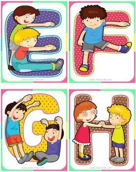 Alphabet Letters Flashcards - Preschool, Pre-K or Kindergarten
