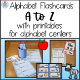 Alphabet Flashcards Word Wall cards with Printables Litera