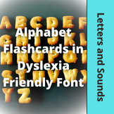 Alphabet Flashcards in Dyslexia Friendly Font