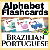 Alphabet Flashcards in Portuguese