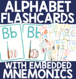 Alphabet Flashcards with Embedded Mnemonics - Science of Reading