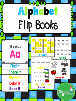 alphabet flip books by take a bite teachers pay teachers